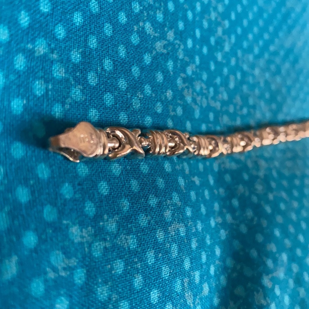 Vintage silver woman’s Bracelet marked Italy 925 - Picture 3 of 10